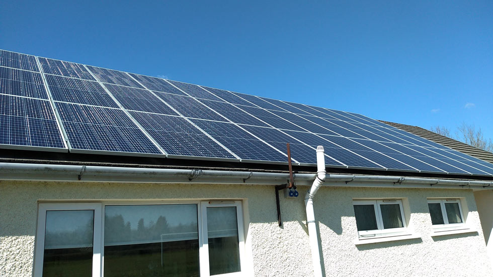 new Solar PV Panels system with battery storage